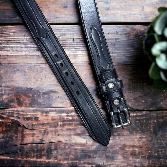 HANKS BELTS The Ranger Belt 1.5” Black Sz 46 - Picture 2 of 4